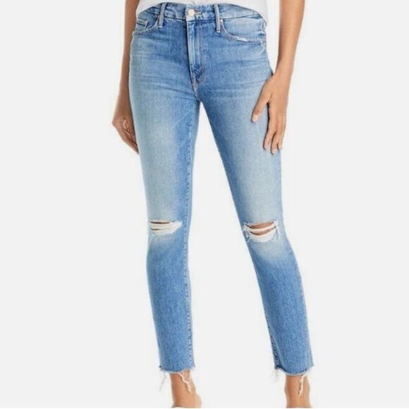 MOTHER The Looker Ankle Fray Jeans in After All These Years - Sz 26 - Picture 1 of 10